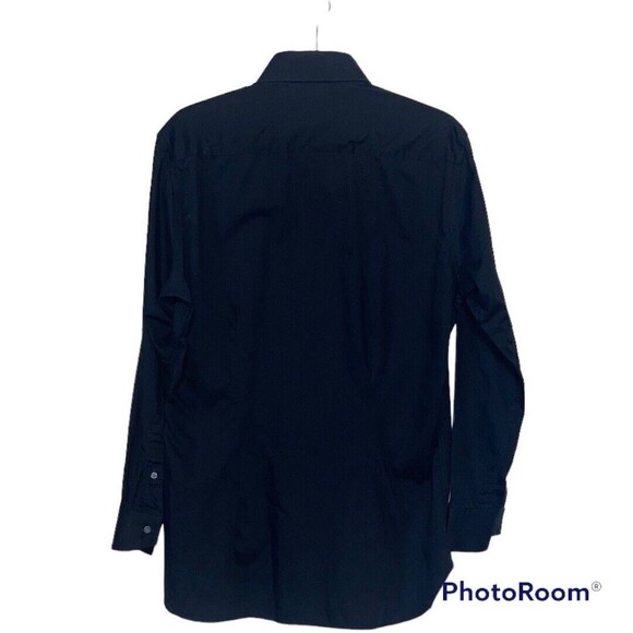Ted Baker Endurance Dress Shirt Mens 15.5 32/33 Black Long Sleeve Button Down - Picture 2 of 5